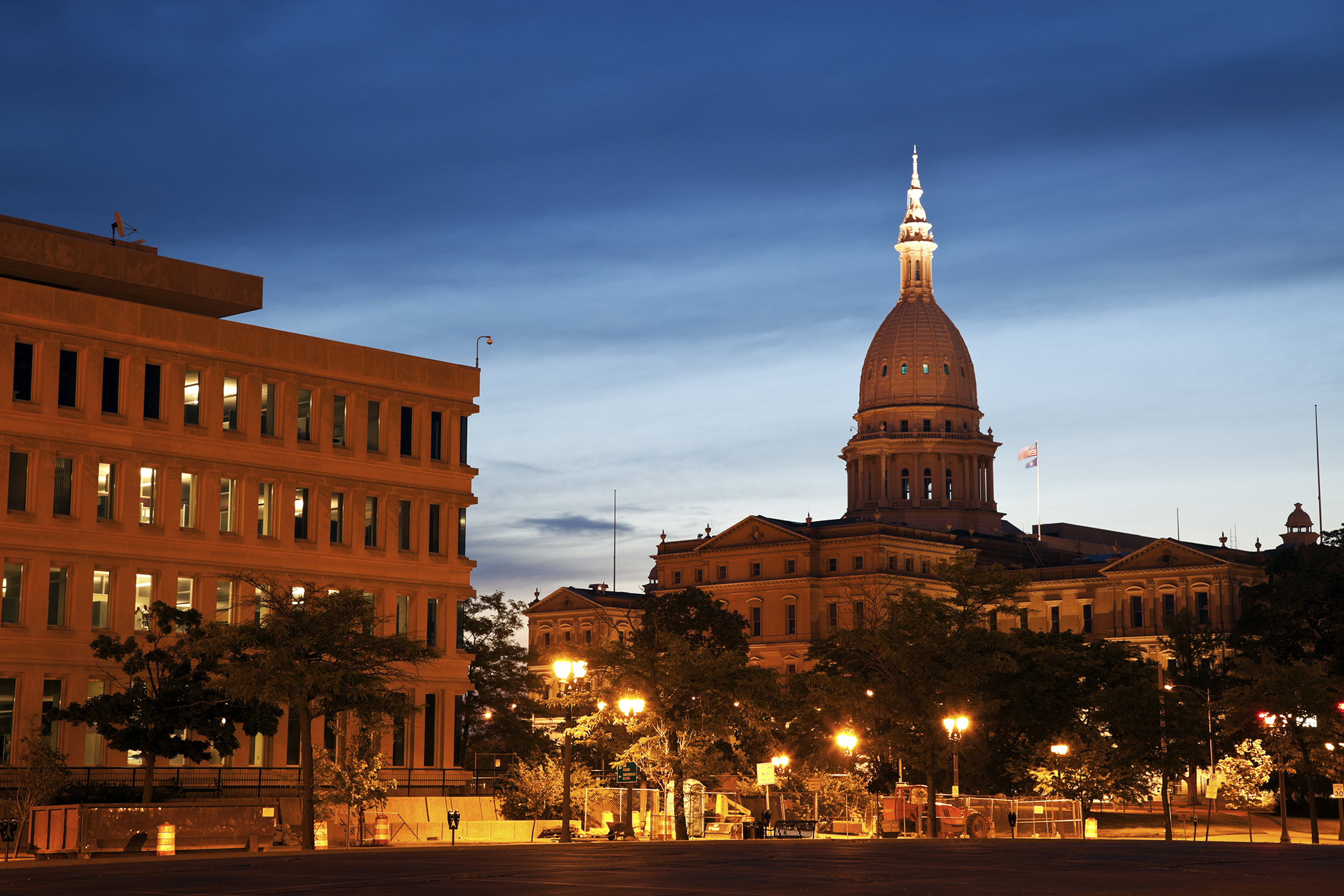 Cityscape in Lansing